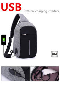 Anti-Theft Shoulder Bag with USB Charging - BeppleStore 