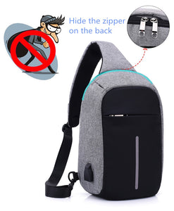 Anti-Theft Shoulder Bag with USB Charging - BeppleStore 